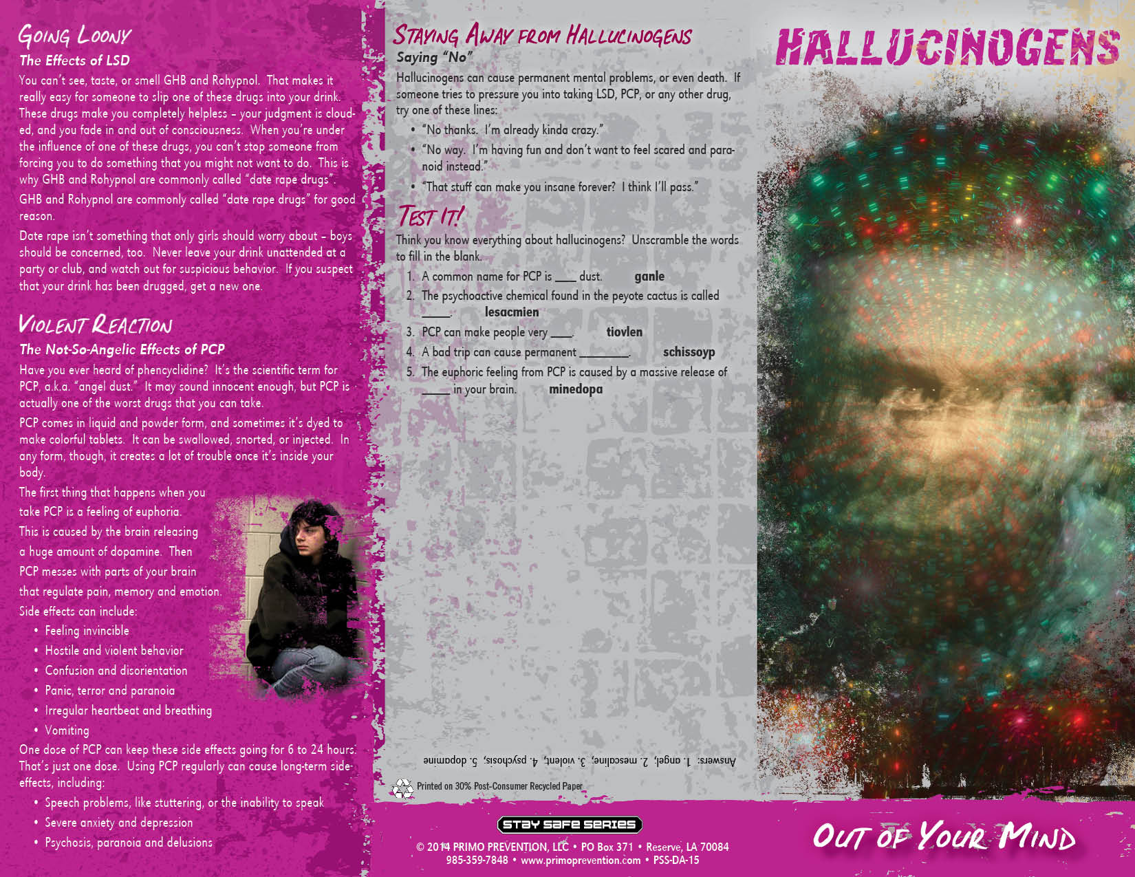 Hallucinogens 3 Panel-back Hallucinogens 3 Panel-back