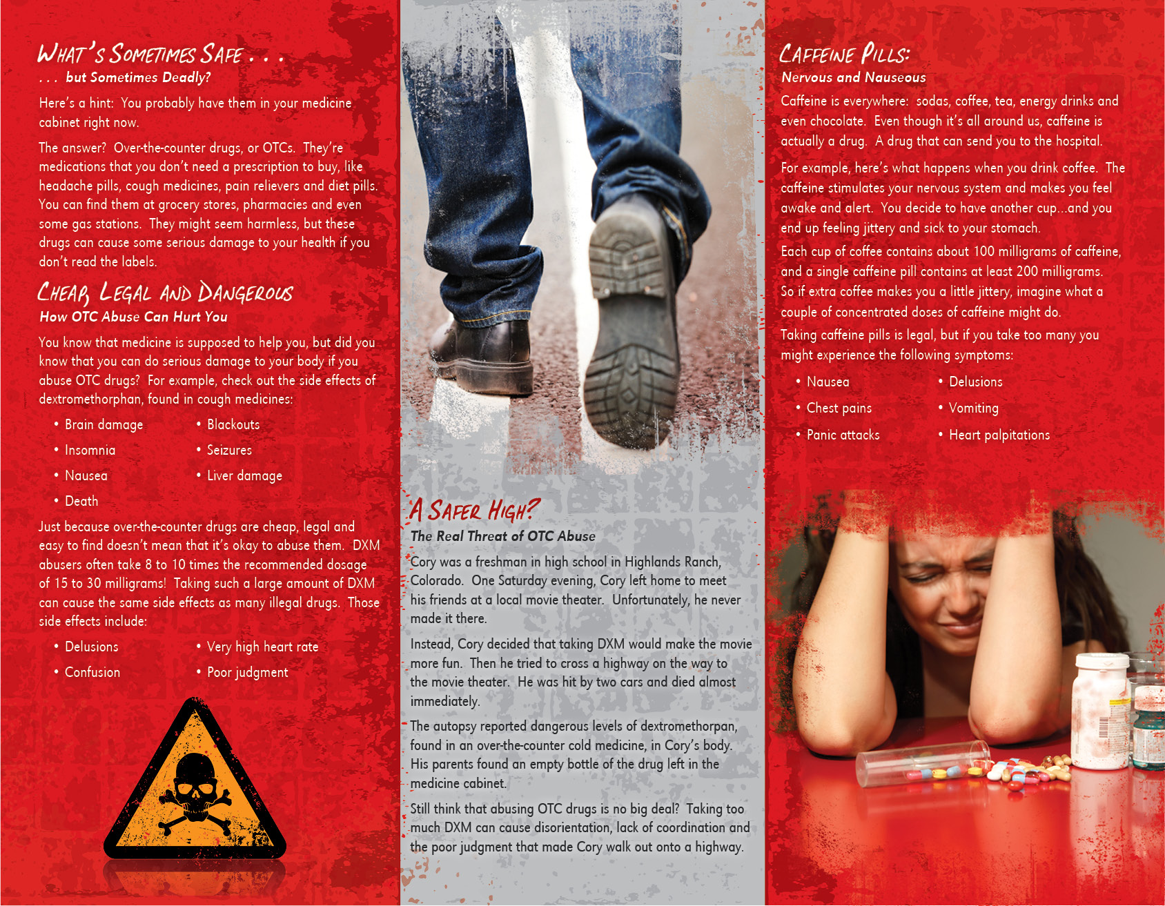 OTC 3 panel-back Over the Counter Drugs: Danger in the Medicine Cabinet Pamphlet - Image 2