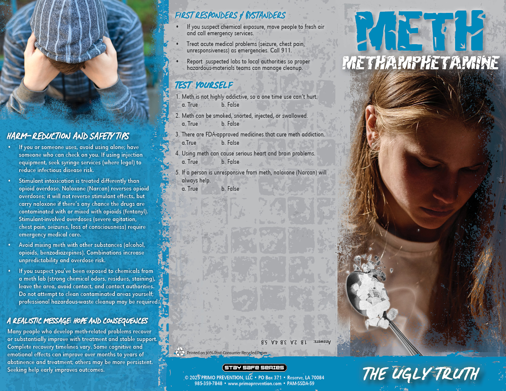 PAM-SSDA-09 METH WEB FRONT Meth (Methamphetamine): The Ugly Truth Pamphlet - Image 3