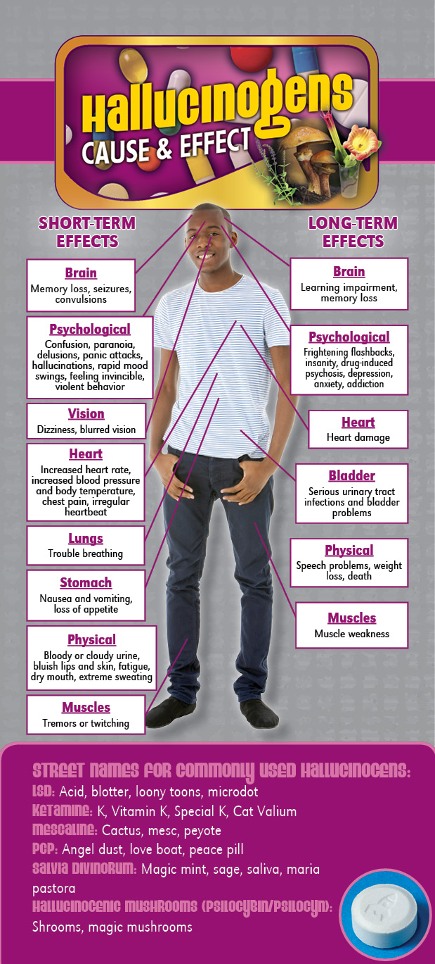 11 - Hallucinogens Cause & Effect-front Cause & Effect Rack Card: Hallucinogens - Image 2
