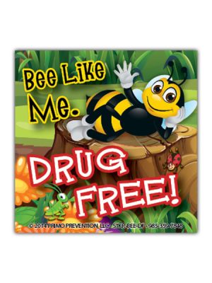 Bee-Like-Me-Drug-Free Sticker