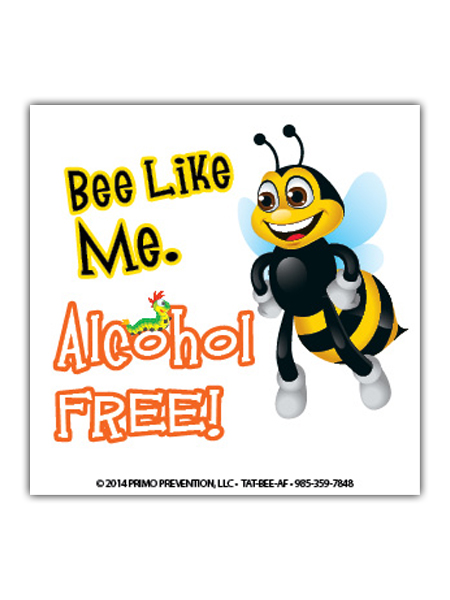 Bee-Like-me-alcohol-tattoo Bee Like Me: Alcohol Free Temporary Tattoo