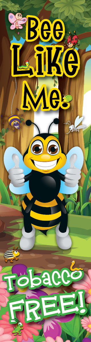 BeeLikeMe BM-TOB-front Bee Like Me: Tobacco Free Bookmark - Image 2