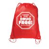 I Choose to Be Drug Free! Drawstring Backpack Choose-drug-free-backpack