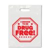 I Choose to Be Drug Free! Die Cut Handle Litter Bag Choose-drug-free-litter-bag