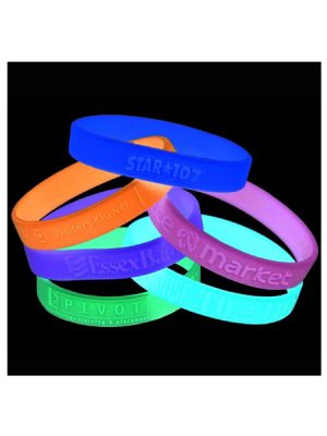 Silicone Wristbands Glow in Dark