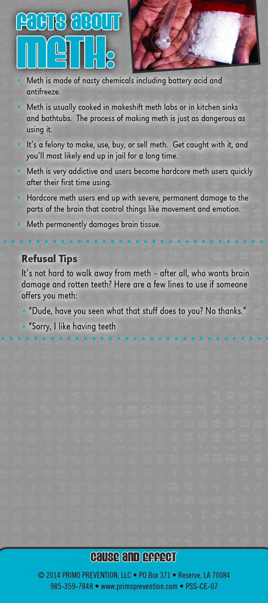Meth Casue & Effect Meth Casue & Effect