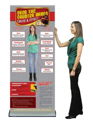 C&E Over the Counter Drugs Retractable Banner w/Stand