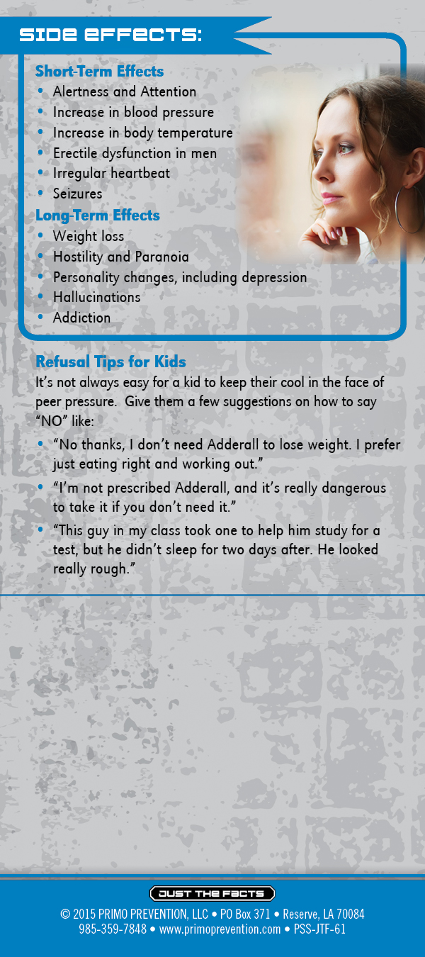 Adderall Rack Card-front Adderall Rack Card-front