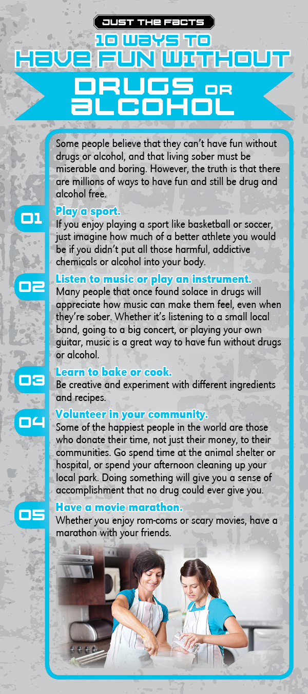 10 Ways to Have Fun-front Just the Facts Rack Card: 10 Ways To Have Fun Without Drugs or Alcohol - Image 2