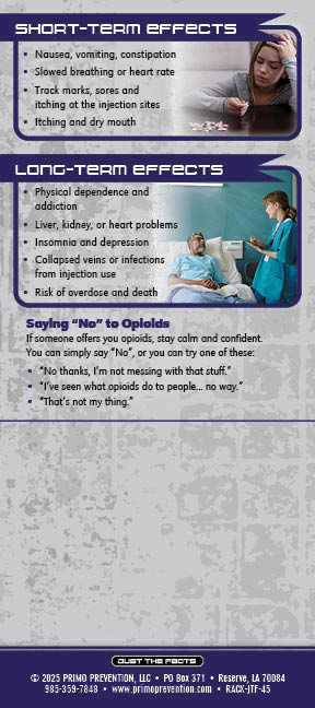 RACK-JTF-45 Opioids BACK Just the Facts Rack Card: Opioids - Image 3