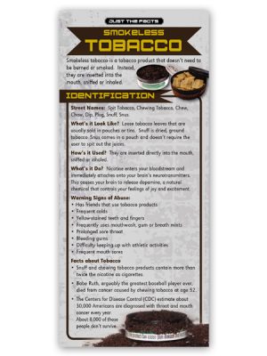 Just the Facts Rack Card: Smokeless Tobacco