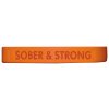 Sober & Strong Silicone Wristband Sober-&-Strong