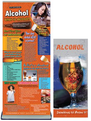 Alcohol Retractable Presentation Banner Package