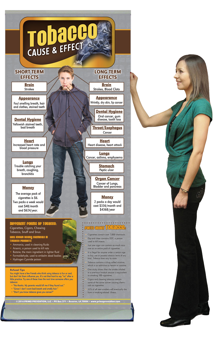 C&E-Tobacco-Ret-Banner-Girl C&E Tobacco Prevention Retractable Banner Package - Image 2