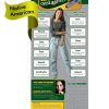 *NATIVE AMERICAN VERSION* C&E Marijuana Prevention Retractable Banner w/Stand PSS-DA-BAN-CE7-AI-FLAG-WEB