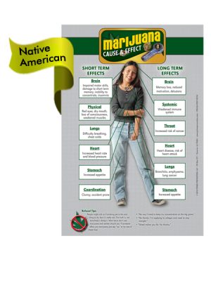 *NATIVE AMERICAN VERSION* Marijuana Cause & Effect Mini Poster