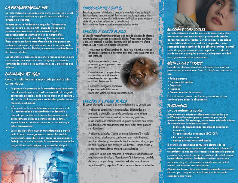 PAM-SSDA-09S Meth BACK *SPANISH* Meth (Methamphetamine) Pamphlet - Image 2