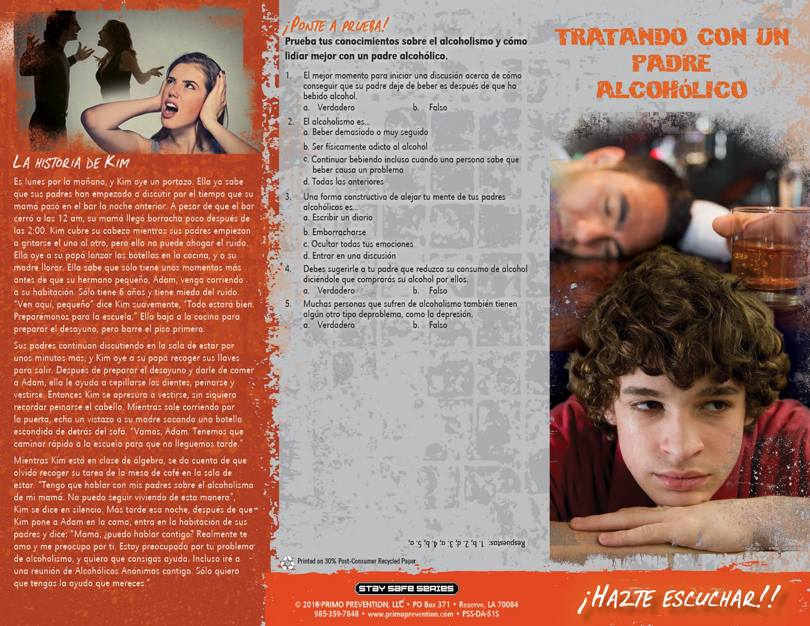 Dealing with an alcoholic parent *SPANISH* Dealing with an Alcoholic Parent Pamphlet - Image 3