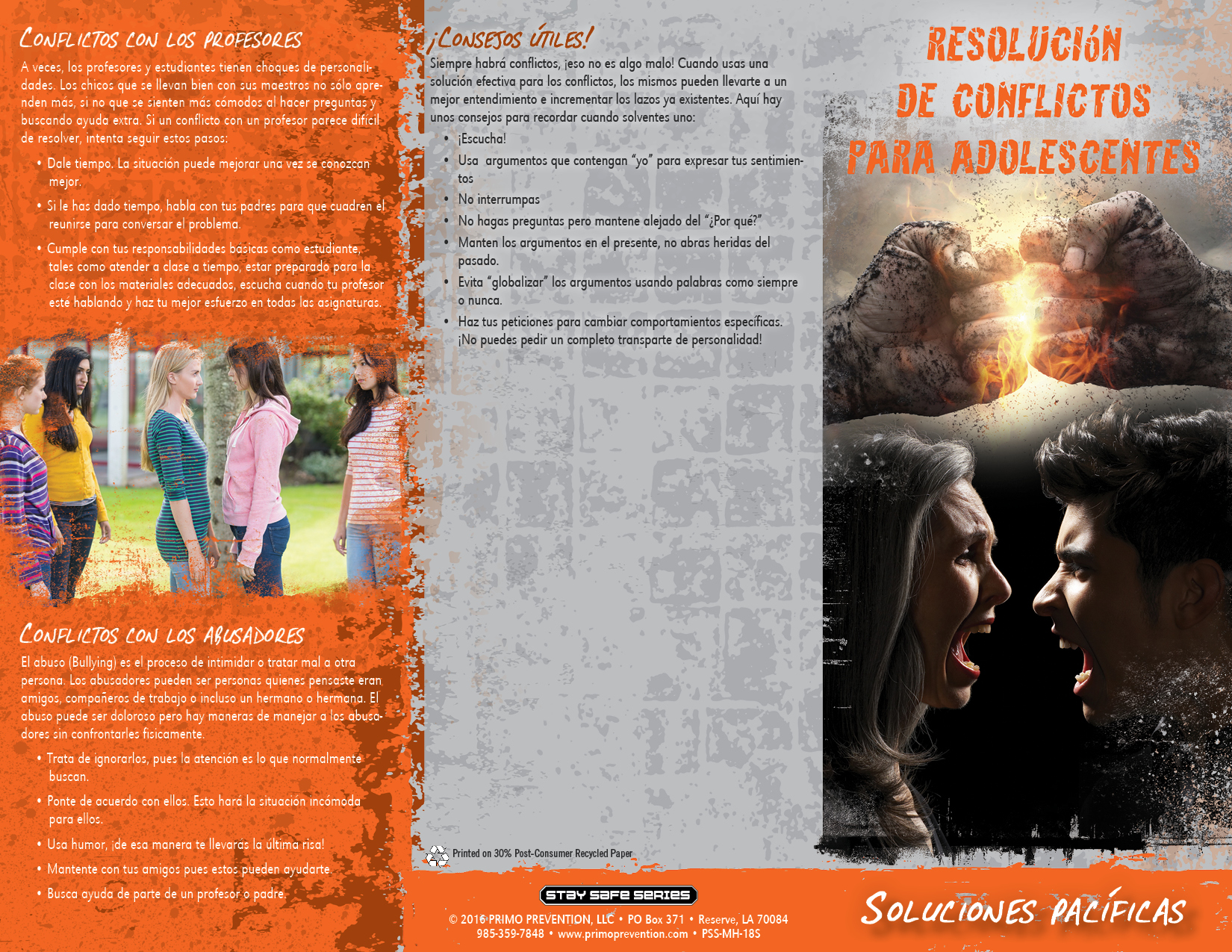 pss-mh-18s-conflict-res-teens-span-front *SPANISH* Conflict Resolution for Teens Pamphlet - Image 3