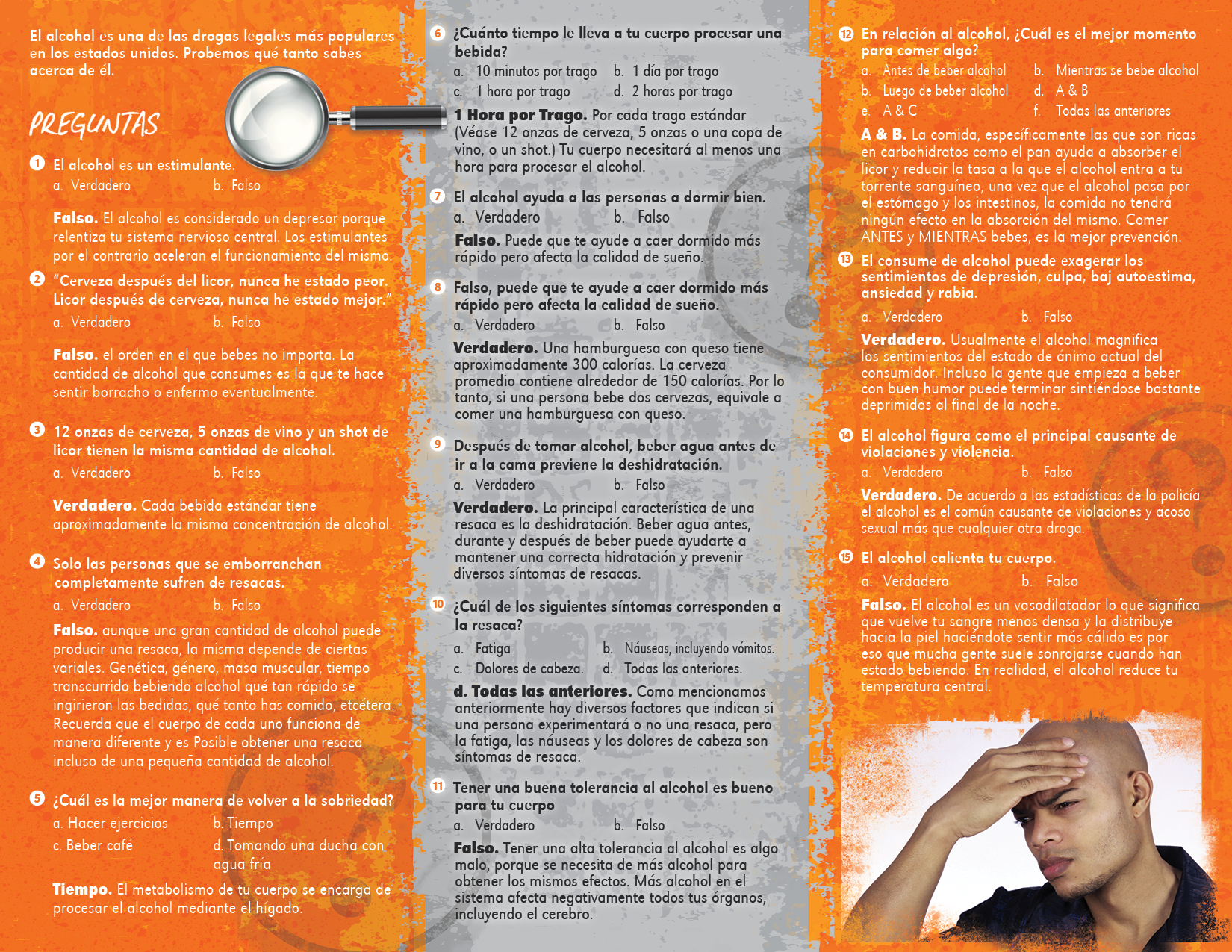 PSS-DA-50S Alcohol IQ-BACK *SPANISH* Your Alcohol IQ: Pamphlet - Image 2