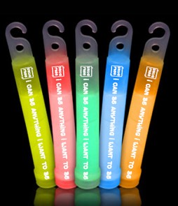 Drug Free I Can Be Anything I Want to Be - 4 inch Glow Stick