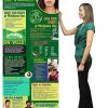 Marijuana Retractable Banner w/Stand BAN SSDA 03 Marijuana GIRL 100x100