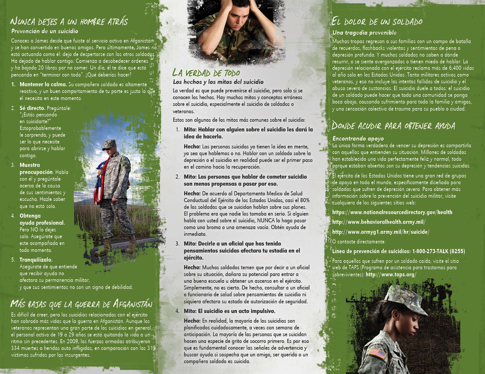 PAM-SSMIL-02S Military Suicide SPAN-BACK PAM-SSMIL-02S military suicide spanish