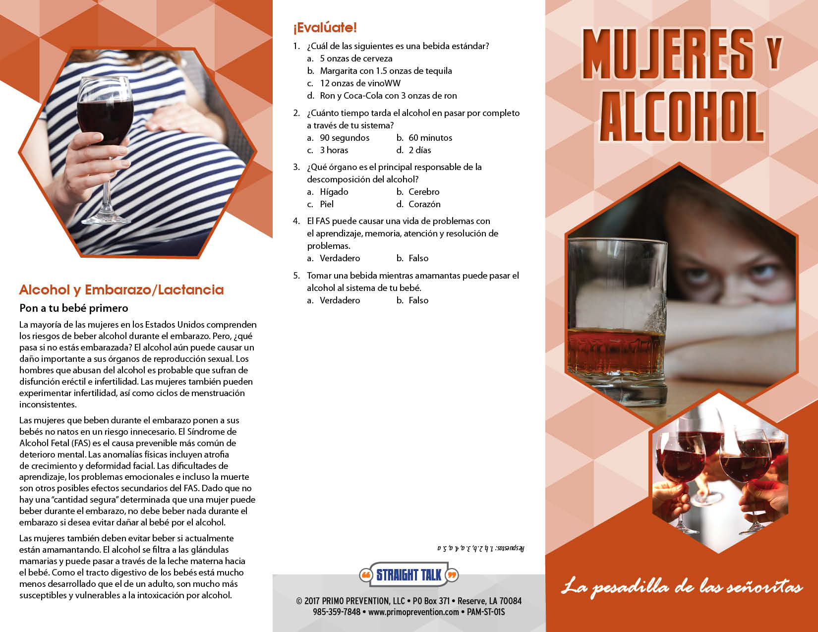 PAM-ST-01S Woman & Alcohol SPAN-FRONT *SPANISH* Women & Alcohol: Ladies' Night(mare) Pamphlet - Image 3