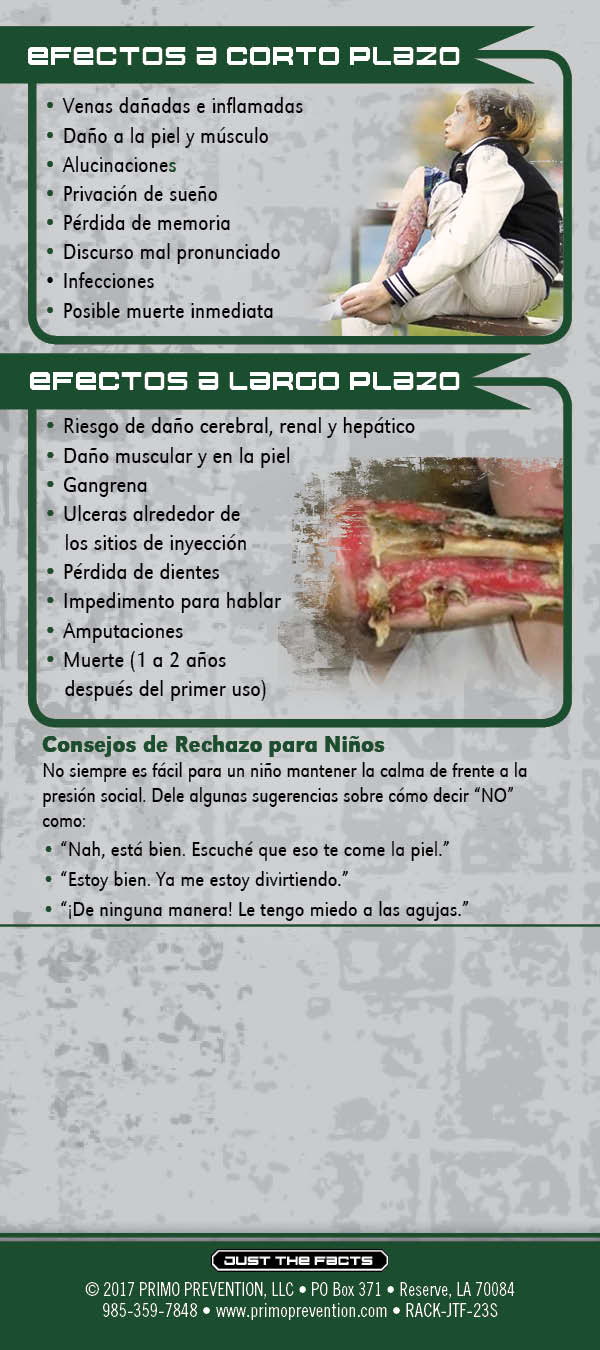 RACK-JTF-23S Krokodil-SPAN-BACK *SPANISH* Just the Facts Rack Card: Krokodil - Image 3