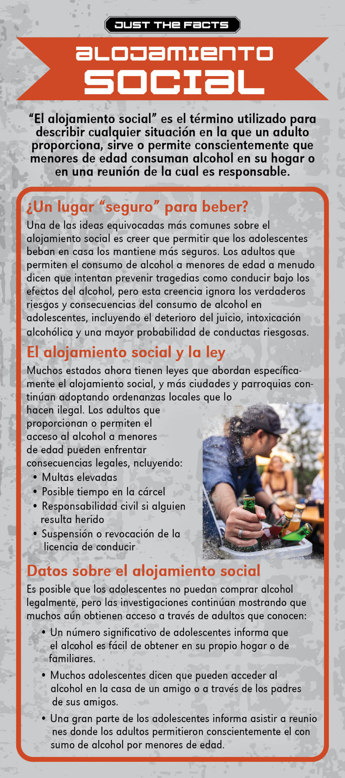 RACK-JTF-33S Social Hosting WEB *SPANISH* Just the Facts Rack Card: Social Hosting - Image 2