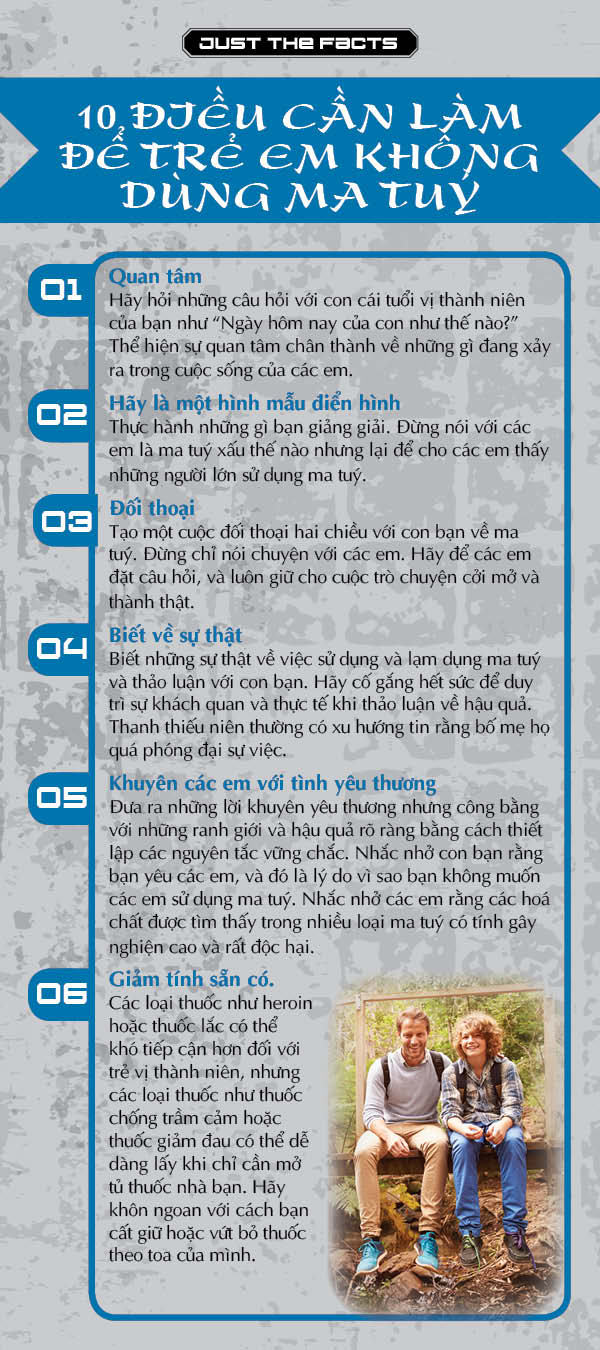 RACK-JTF-64V 10 Things to Keep Kids Drug Free-RACK-VIETNAMESE-FRONT *VIETNAMESE* Just the Facts Rack Card: 10 Things To Do To Keep Kids Drug Free - Image 2