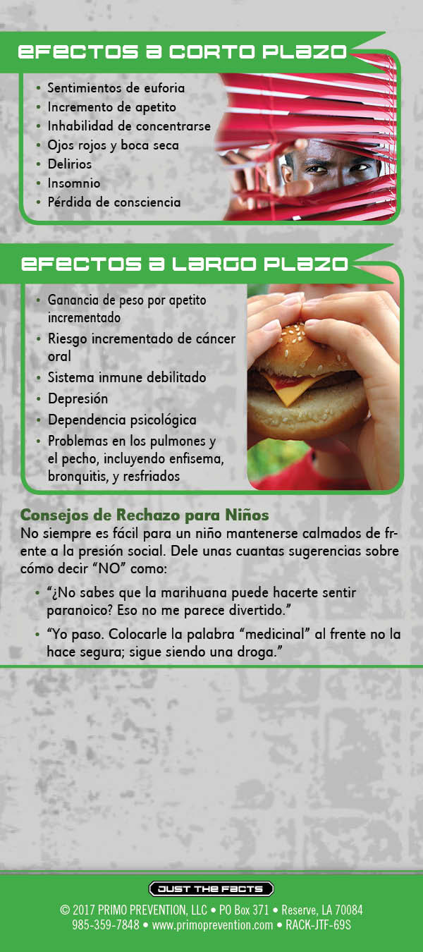 RACK-JTF-69S - Med Marijuana- SPAN-BACK *SPANISH* Just the Facts Rack Card: Medical Marijuana - Image 3