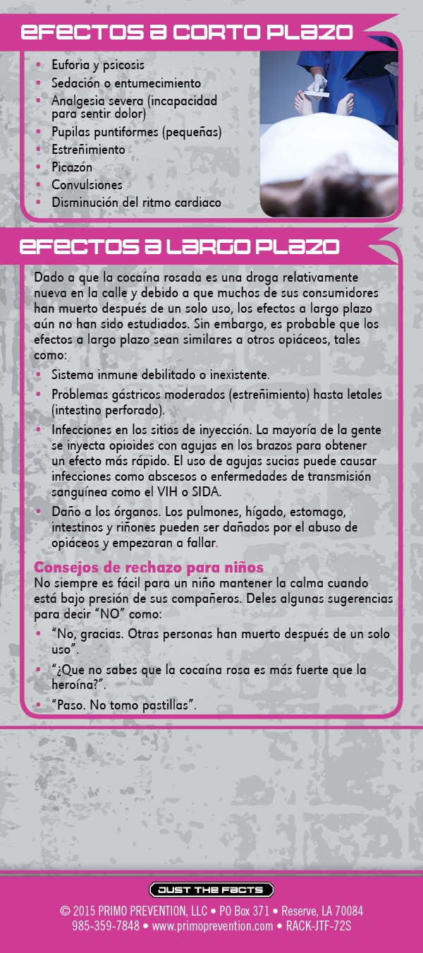RACK-JTF-72S - Pink U-47700 -SPAN-BACK *SPANISH* Just the Facts Rack Card: Pink - Image 3