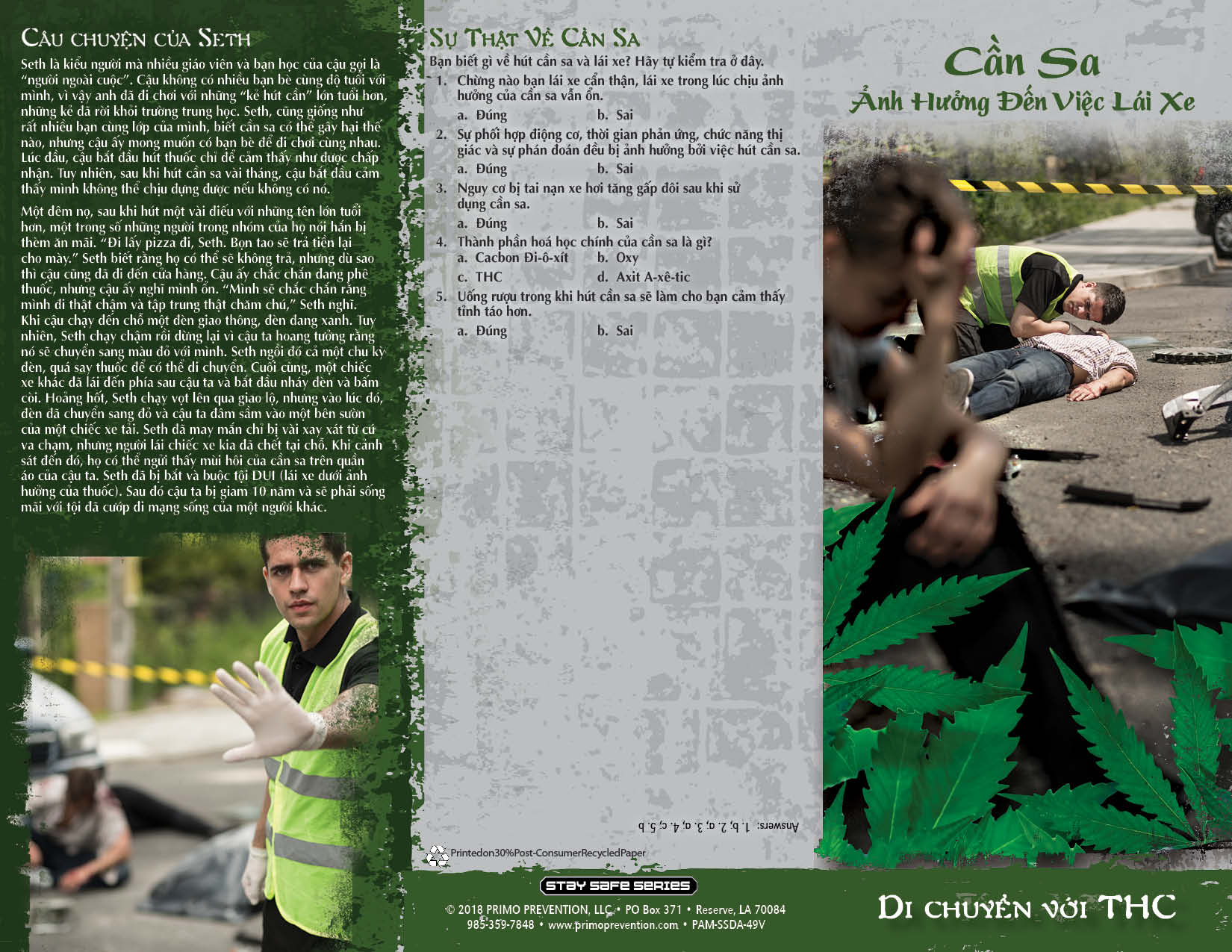 PAM-SSDA-49V-Marijuana & Driving-VIET-FRONT *VIETNAMESE* Marijuana Effects on Driving Pamphlet - Image 3