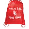 Bee Like Me Drug Free - Drawstring Backpack DPM-2018-drawstring-bag-WEB