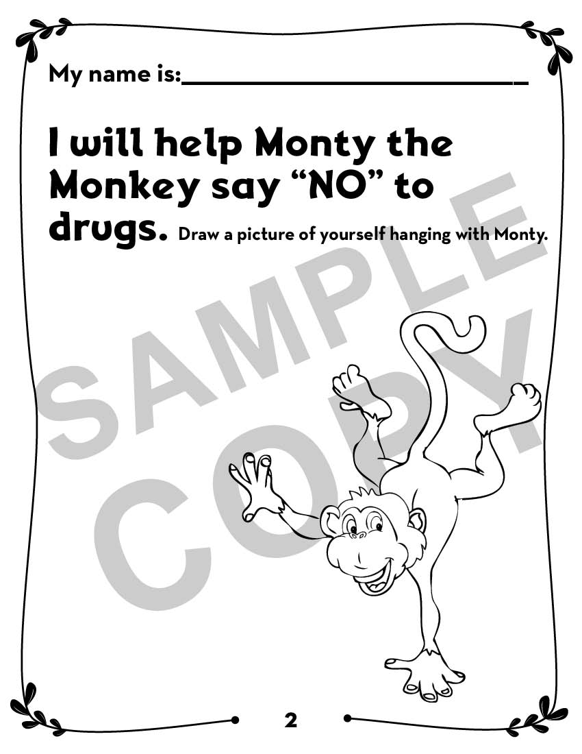 Montey the Monkey-DRUGS ACT BOOK-PG 2 CB05-Montey-the-Monkey (002)