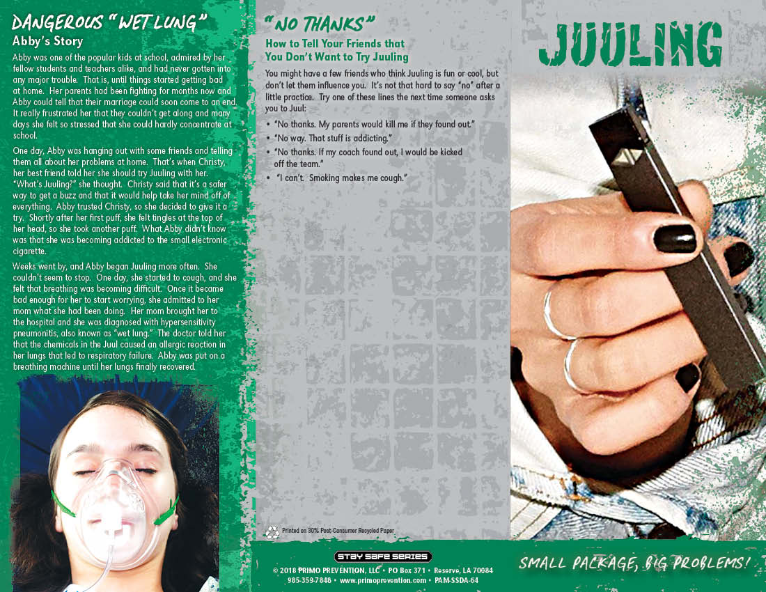 PAM-SSDA-64 Juuling-FRONT JUULING: Small Package, Big Problems Pamphlet - Image 3