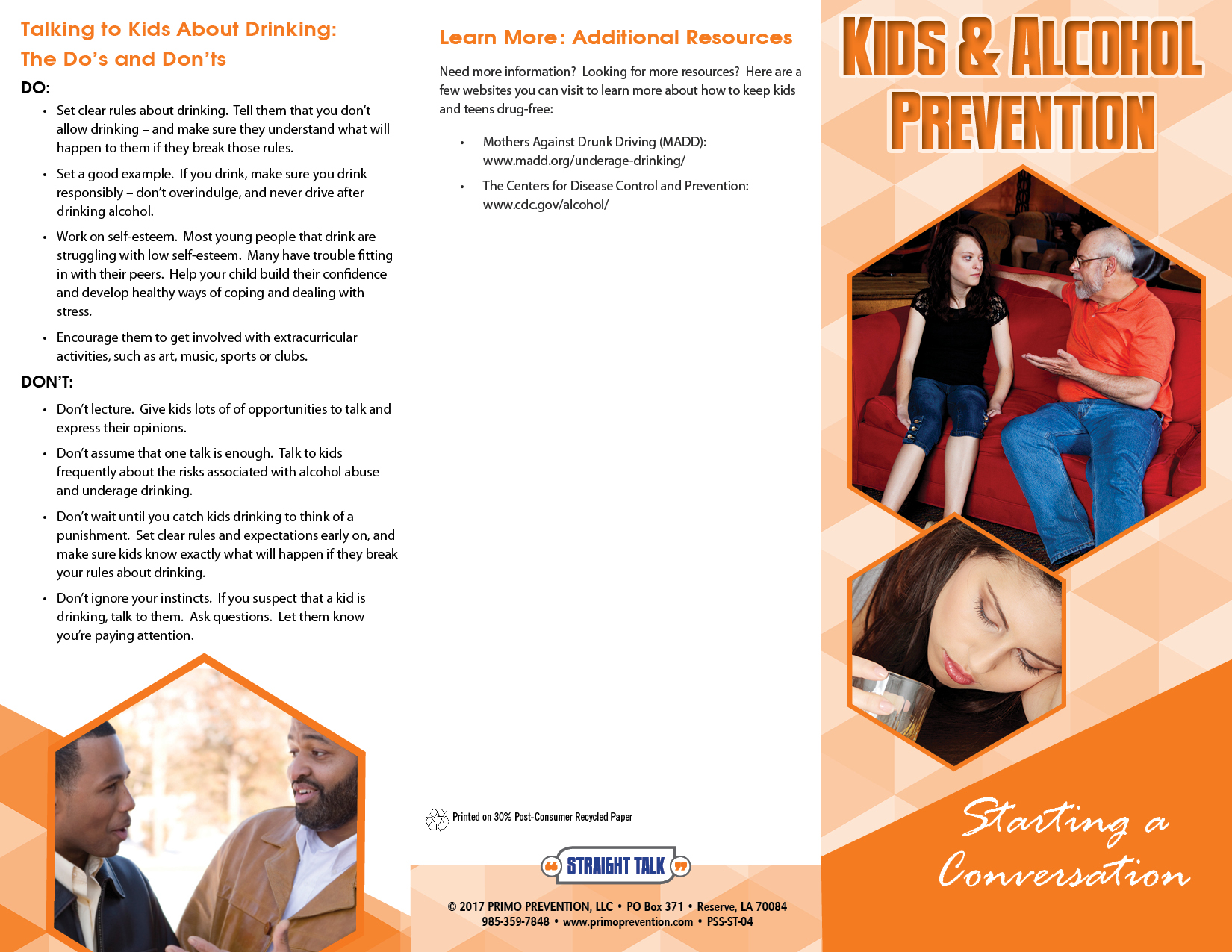 PAM-ST-04-Starting A Conversation- Kids & Alcohol-FRONT BAN-ST-04-Kids-&-Alcohol-PCKG