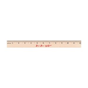 12 inch Wooden Ruler "2 Smart 2 Start"