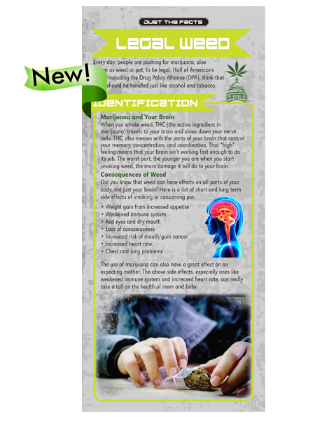 RACK-JTF-86-Legal-Weed-NEW-FLAG Just the Facts Rack Card: Legal Weed