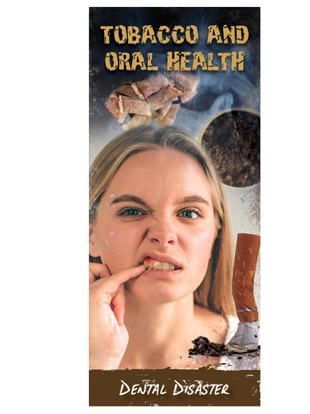 PAM-SSDA-67-Tobacco-Oral-Health-cover Tobacco & Oral Health Retractable Banner, Pamphlet & Rack Card Package - Image 3