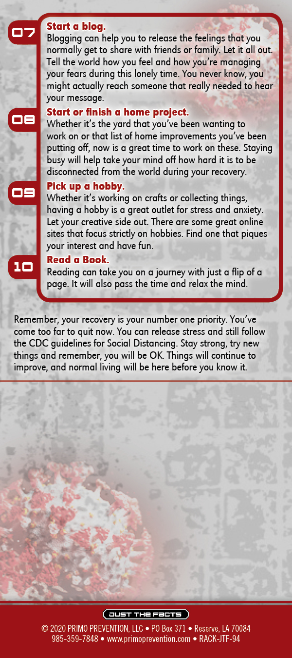 RACK-JTF-94 COVID-19 Mental Health Recovery-back 10 Ways to Cope with COVID-19 and Social Distancing in Recovery - Image 3