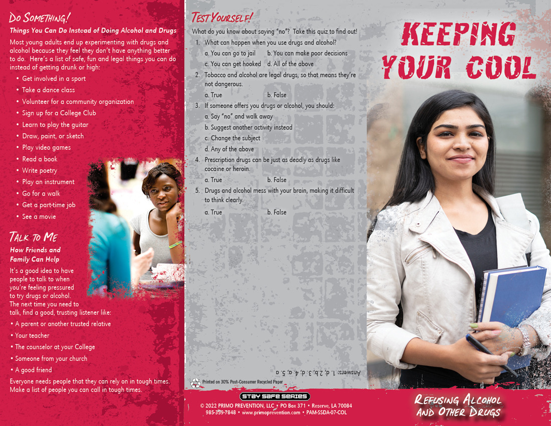 PAM-SSDA-07-COL KYC-College-front Keeping your Cool: Refusing Alcohol & Other Drugs Pamphlet - Image 3