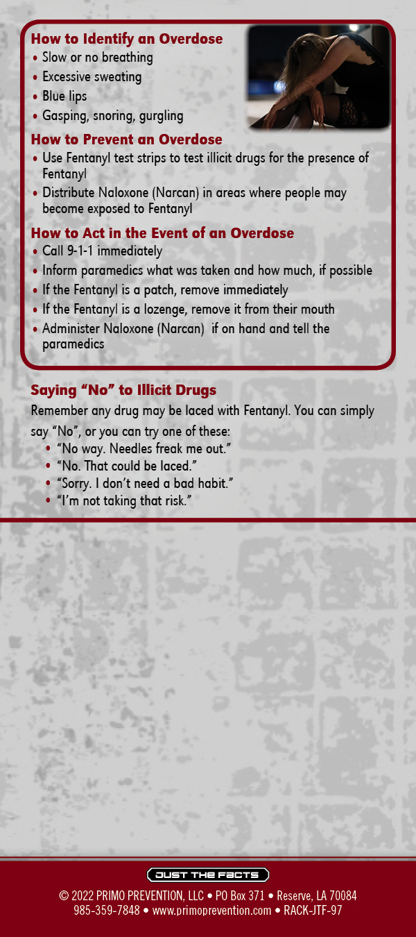 RACK-JTF-97-PRESS Fentanyl and Illicit Drugs-Back Just the Facts Rack Card: Illicit Drugs Mixed with Fentanyl - Image 3