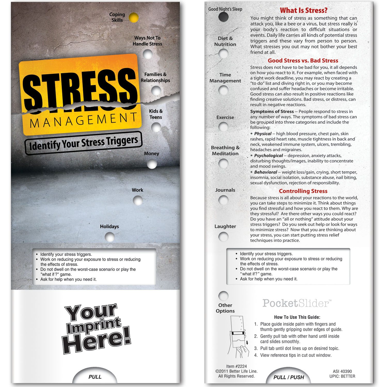 SG-MH-12 Stress Management Stress Management Pocket Slider - Image 2