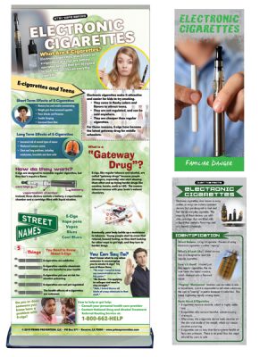 Electronic Cigarette Retractable Banner, Pamphlet & Rack Card Package