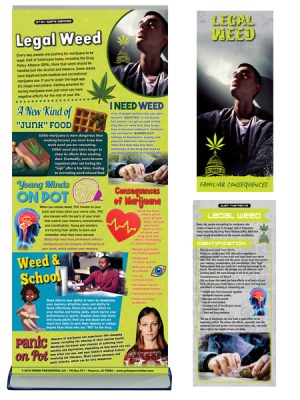 Legal Weed Retractable Banner, Pamphlet & Rack Card Package