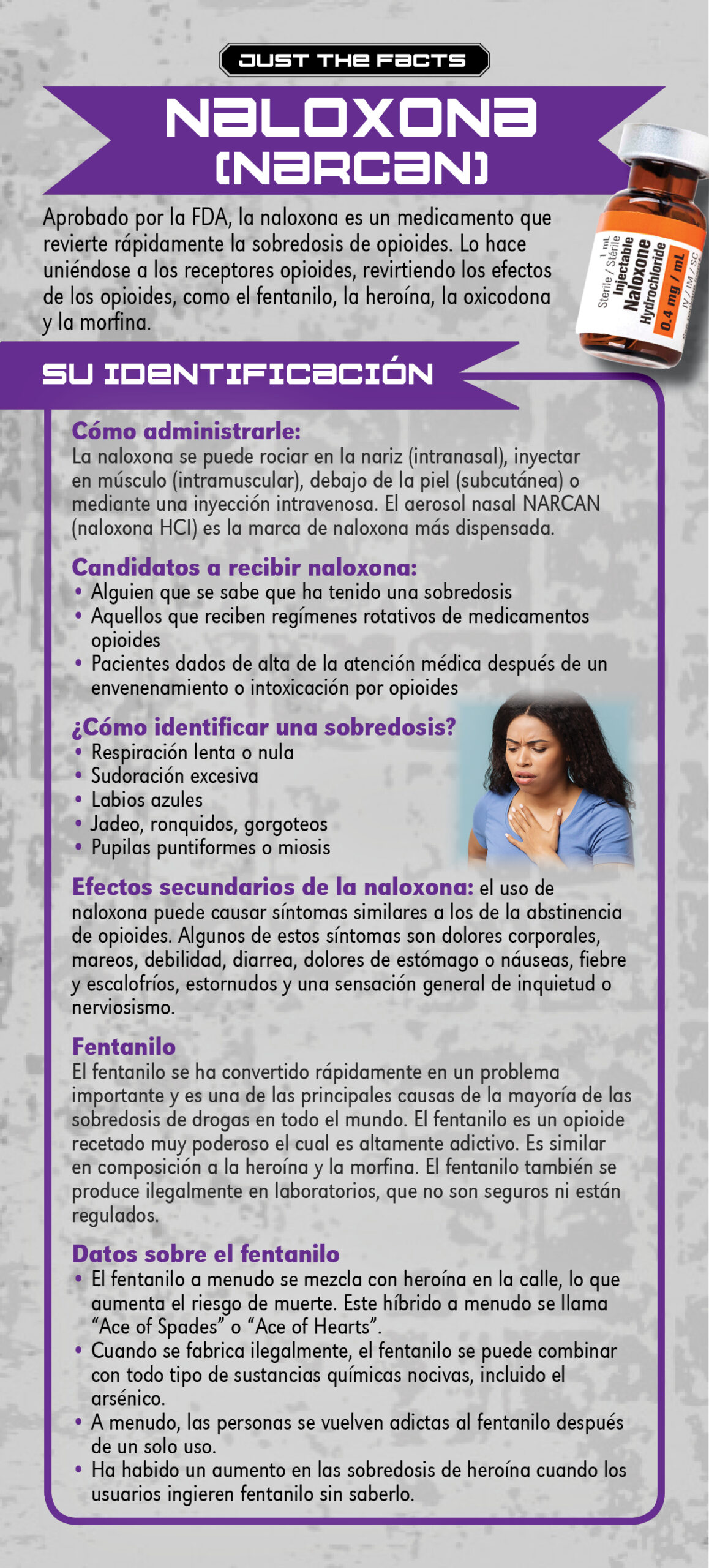 99S Narcan SPAN Rack Cd-PRESSweb Front *SPANISH* Just the Facts Rack Card: Naloxone (Narcan) - Image 2