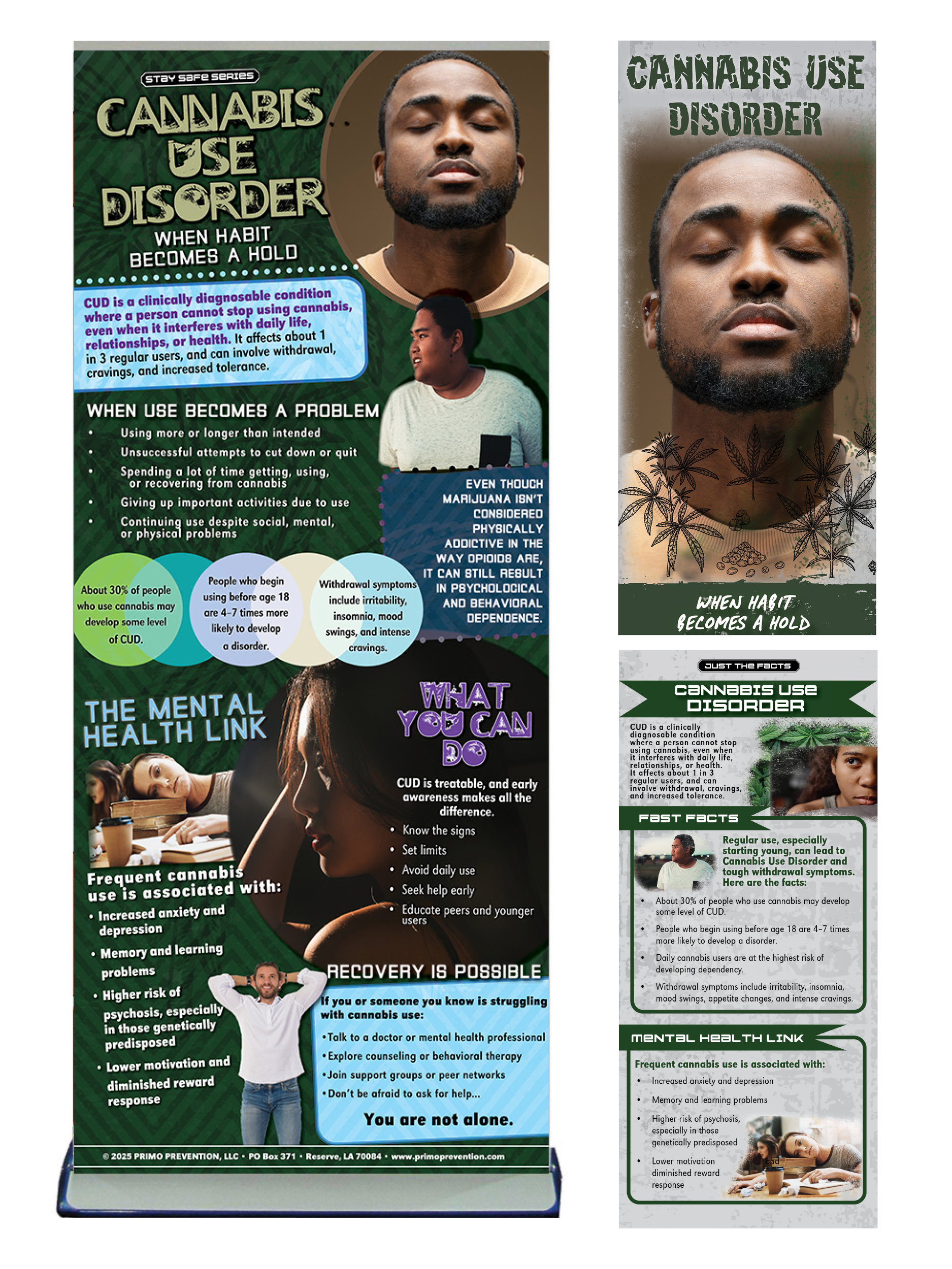 Cannabis Use Disorder PACKAGE Cannabis Use Disorder Retractable Banner Package